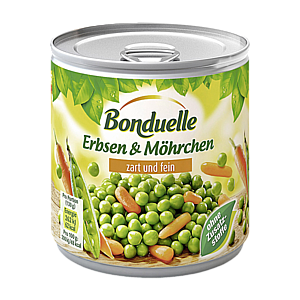 Bonduelle Зелёный Горошек с Морковью, fein 265г