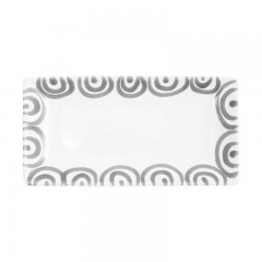 Gmundner Keramik Gmundner Keramik Graugeflammt Snackschale 22x11x2,7 cm Миска для закусок Gmundner керамическая серая с пламенем 22x11x2,7 см