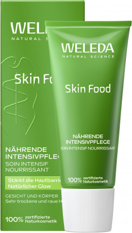 WELEDA SKIN FOOD Naehrende Gesichtspflege fuer Gesicht und Koerper, 75 ml, Питательный крем Skin Food для сухой и огрубевшей кожи лица и тела, 75 мл