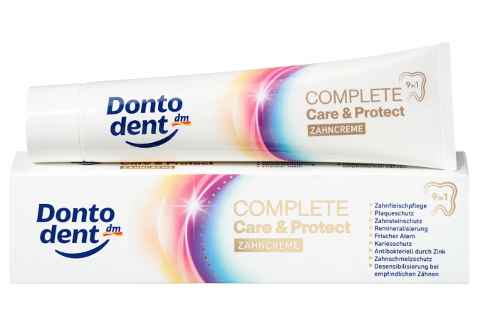 Dontodent Zahnpasta Complete Care & Protect, 75 ml Зубная паста для комплексной защиты здоровья зубов и десен, снижает чувствительность зубов, 75мл