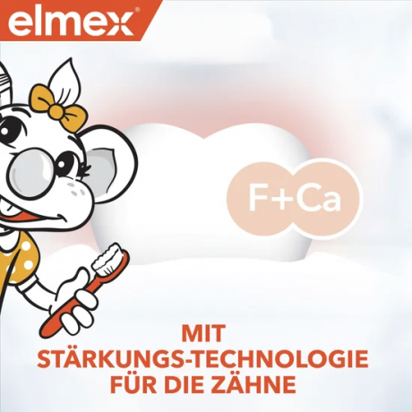 elmex Kinder Zahnpasta 2-6 Jahre 4x 50 ml Vorteilspack, Детская зубная паста Kinder с аминофторидом для молочных зубов, 2–6 лет, 4 × 50 мл