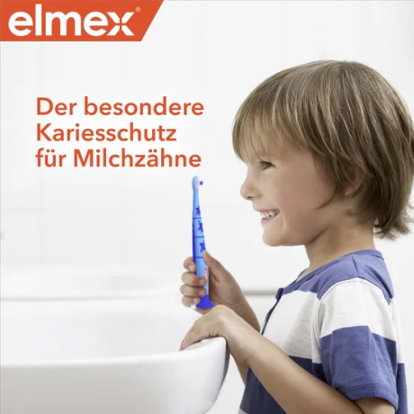 elmex Kinder Zahnpasta 2-6 Jahre 4x 50 ml Vorteilspack, Детская зубная паста Kinder с аминофторидом для молочных зубов, 2–6 лет, 4 × 50 мл