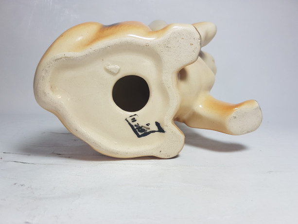 Фигурка винтажная "Дитеныш леопарда", керамика, 17 х 12 см, СССР, 1960-70гг.