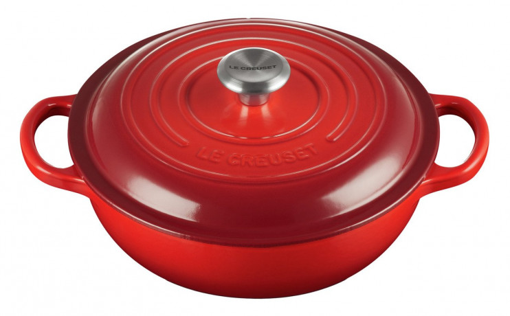 Le Creuset LE CREUSET Br\u00e4ter  22cm kirschrot SIGNATURE rot LE CREUSET бройлер 22см вишнево-красный SIGNATURE