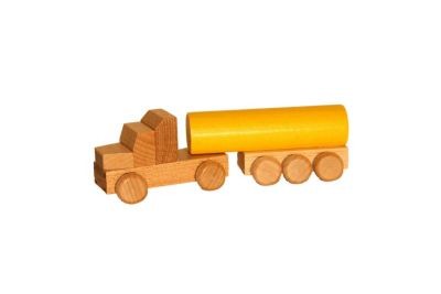Holzspielzeug Tanklastzug natur Деревянная игрушка танкер натуральная