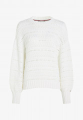 Tommy Hilfiger CREW NECK Jumper ecru КРУГЛЫЙ ВЫРЕЗ джемперы экрю