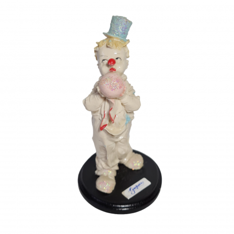 Статуэтка винтажная Gasparr "Клоун с воздушным шариком", фарфор, 13.5 см, Германия, 1970-80гг.