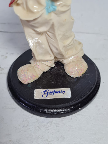 Статуэтка винтажная Gasparr "Клоун с воздушным шариком", фарфор, 13.5 см, Германия, 1970-80гг.