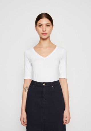 Tommy Hilfiger MODERN CO EA V-NK  SLV Basic T-shirt optic white MODERN CO EA V-NK SLV Базовая футболка оптический белый