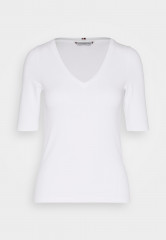 Tommy Hilfiger MODERN CO EA V-NK  SLV Basic T-shirt optic white MODERN CO EA V-NK SLV Базовая футболка оптический белый