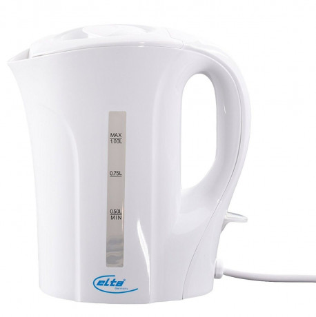 Elta Elta Wasserkocher WK-1000, 1 l, 1000 W, Teekocher Wasser Tee weiss  Чайник Elta WK-1000, 1 л, 1000 Вт, заварочная вода, чай белый
