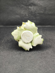 Подсвечник винтажный Im Stil Capodimonte &quot;Желтая роза&quot;, с ручкой, фарфор, 8 х 5 см, Италия, 1960-70гг.