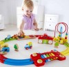HAPE Regenbogen-Puzzle Eisenbahnset Набор радужных поездов-пазлов