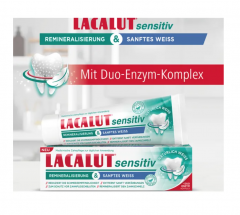LACALUT sensitiv medizinische Zahncreme sanftes Weib,  Зубная паста для чувствительных зубов с мягким отбеливанием 75мл