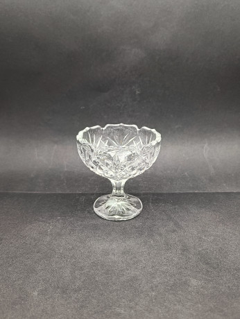 Креманка винтажная Walther Glas, на высокой ножке, хрусталь, 9.5 см, Германия, 1970-80гг.