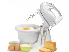 Tristar Tristar Handmixer MX-4152, 200,00 W, mit 5 Leistungsstufen und rotierender 2L Schussel, Weiss  Ручной миксер Tristar MX-4152, 200,00 Вт, с 5 уровнями мощности и вращающейся чашей объемом 2 л, белый