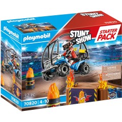 PLAYMOBIL PLAYMOBIL 70820 Starter Pack Stuntshow Quad mit Feuerrampe PLAYMOBIL 70820 Starter Pack Квадроцикл для каскадеров с пожарной рампой