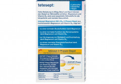 Tetesept Magnesium 500 + B12 Forte магний 500 мг с витамином B12, для мышц и нервной системы, 30 таблеток, Германия