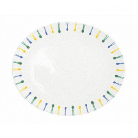 Gmundner Keramik Gmundner Keramik Buntgeflammt Platte oval 33 cm Gmundner ceramics красочная овальная тарелка пламенеющая 33 см