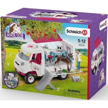 Schleich Schleich Horse Club 42370 Mobile Tierarztin mit Hannoveraner Fohlen Schleich Horse Club 42370 Мобильный ветеринар с ганноверским жеребенком