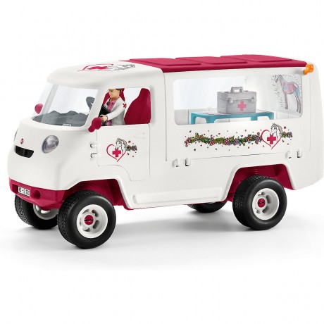 Schleich Schleich Horse Club 42370 Mobile Tierarztin mit Hannoveraner Fohlen Schleich Horse Club 42370 Мобильный ветеринар с ганноверским жеребенком