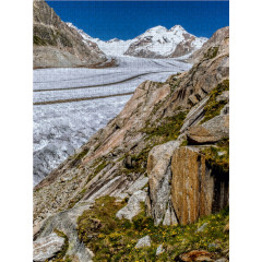 CALVENDO Puzzle CALVENDO Puzzle Aletschgletscher im Sommer (Wallis Пазл CALVENDO Puzzle Aletsch Glacier летом (Вале