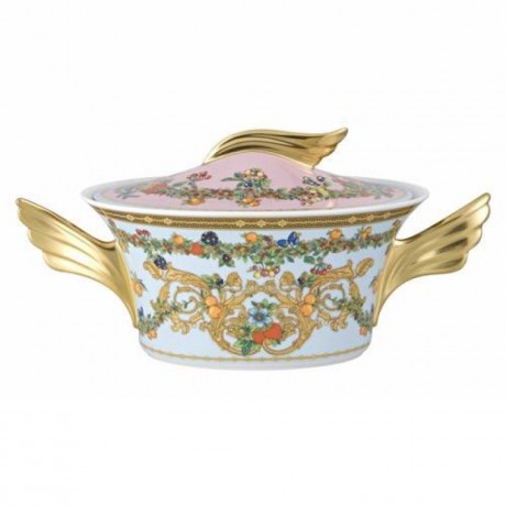 Rosenthal meets Versace Rosenthal Versace Le Jardin de Versace Schussel mit Deckel 1,6 L Чаша Rosenthal Versace Le Jardin de Versace с крышкой 1,6 л