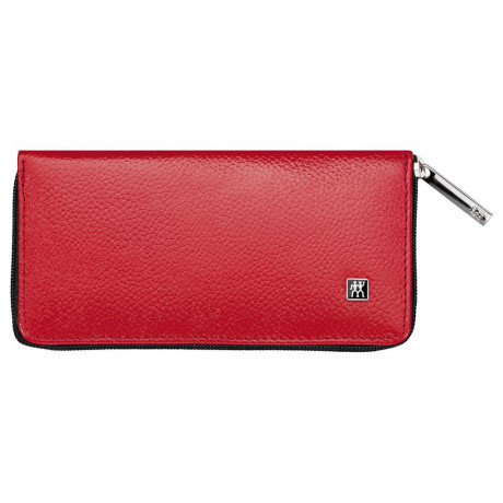ZWILLING Reissverschluss-Etui, Rindleder, rot, 5-tlg. Футляр на молнии, воловья кожа, красный, 5 шт.