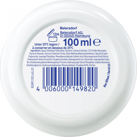 NIVEA Soft Creme LSF 15, 100 ml, Нивеа Освежающий увлажняющий крем, SPF 15, масло жожоба и витамин E, для лица тела и рук, 100 мл