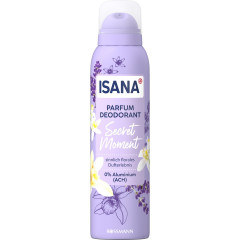 ISANA Parfum Deodorant Secret Moment 150ml, Изана Парфюмированный дезодорант-спрей, таинственный аромат, 48ч защита, 150 мл