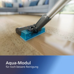 Philips Philips Nass-Trocken-Akkusauger XC3133/01 Aqua 3000 Series, 50,4 W, beutellos, mit LED-Duse, digitalem Motor, Aqua-Modul, bis zu 60 Minuten Laufzeit Беспроводной пылесос Philips для влажной и сухой уборки XC3133/01 Aqua 3000 Series, 50,4 Вт, без