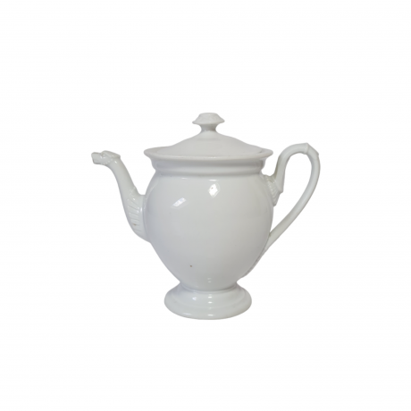 Чайник винтажный, белый фарфор, 14 x 15 см, Германия, 1960-70гг.