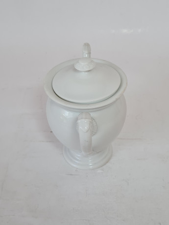 Чайник винтажный, белый фарфор, 14 x 15 см, Германия, 1960-70гг.