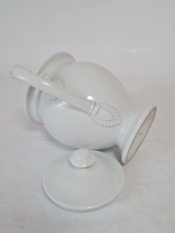 Чайник винтажный, белый фарфор, 14 x 15 см, Германия, 1960-70гг.