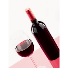 CALVENDO Puzzle CALVENDO Puzzle Ein Glas Rotwein mit Flasche daneben Пазл CALVENDO Puzzle Бокал красного вина с бутылкой рядом с ним