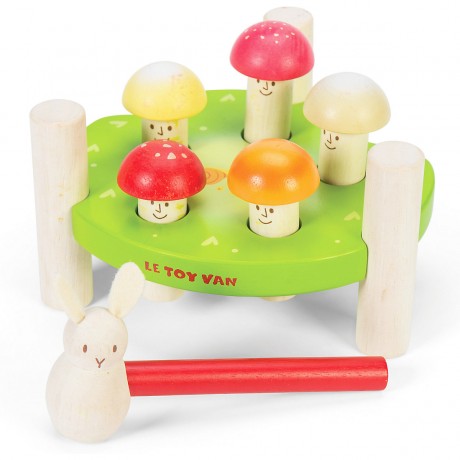 Le Toy Van Hammerspiel Holzpilze PL092 Молоток игра деревянные грибы PL092