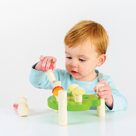 Le Toy Van Hammerspiel Holzpilze PL092 Молоток игра деревянные грибы PL092