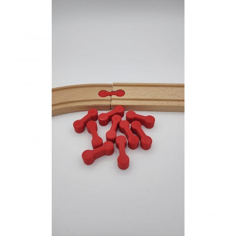 KCMMPF3DPrint Holzeisenbahn 10 Verbindungsstucke | Kompatibel mit verschiedensten Holzeisenbahnen Деревянная железная дорога 10 соединительных частей | Совместимость с различными деревянными железными дорогами