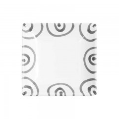 Gmundner Keramik Gmundner Keramik Graugeflammt Snackschale 11x11x2,8 cm Миска для закусок Gmundner керамическая серая с пламенем 11x11x2,8 см