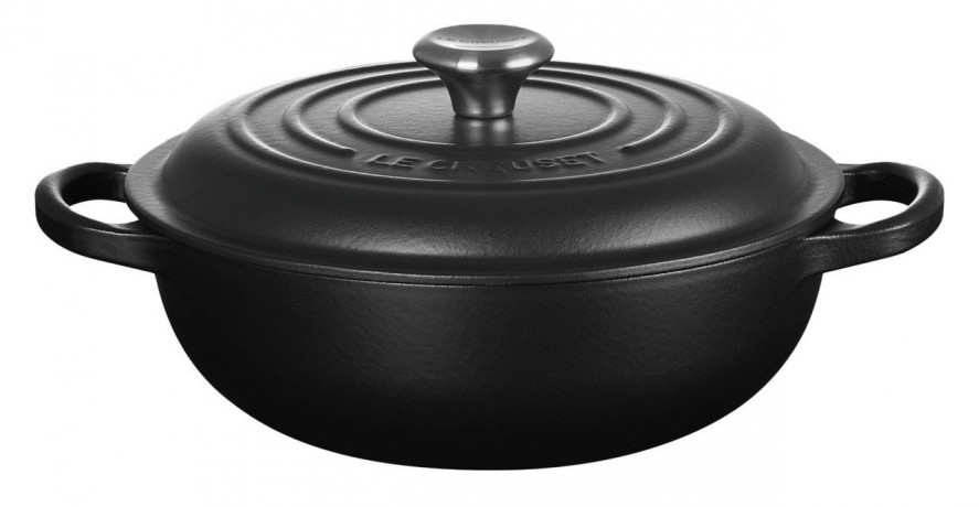 Le Creuset LE CREUSET Br\u00e4ter 22cm schwarz SIGNATURE schwarz LE CREUSET Br>4ter 22см черный SIGNATURE