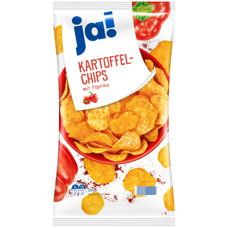 ja! Картофельные чипсы с паприкой 200г