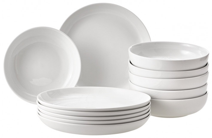NOVEL Novel Tafelservice 12-tlg.  Weiss Роман обеденный сервиз 12 шт.