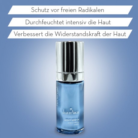 JEAN D'ARCEL serum anti-ox RENOVAR Anti-Aging Serum verbessert die Widerstandsfahigkeit der Haut сыворотка anti-ox РЕНОВАР антивозрастная сыворотка повышает сопротивляемость кожи