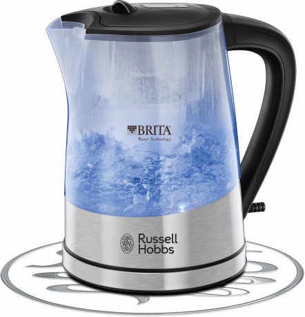 RUSSELL HOBBS RUSSELL HOBBS Wasserkocher WK 22850-70, 1,5 l, 2200 W, mit Brita Maxtra Filterkartusche  Чайник RUSSELL HOBBS WK 22850-70, 1,5 л, 2200 Вт, с фильтрующим картриджем Brita Maxtra