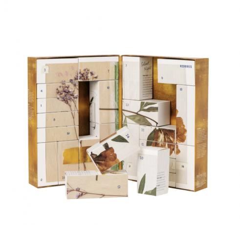 KORRES XMAS Adventskalender 2024 Авдент-календарь, 24 роскошных бьюти сюрприза