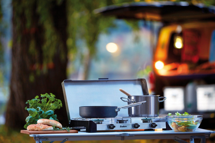 Enders Enders Gaskocher, Mit einer Starken Brennerleistung von 6,9 kW  Газовая плита Enders с мощной горелкой мощностью 6,9 кВт.