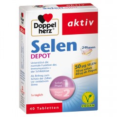 Doppelherz (Доппельхерц) aktiv Selen 2-Phasen Depot Tabletten 40 шт