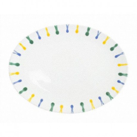 Gmundner Keramik Gmundner Keramik Buntgeflammt Platte oval 28 cm Гмунднер керамика красочная огненная тарелка овальная 28 см