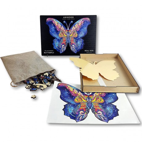 ANIWOOD Holz-Puzzle Schmetterling M (150 Teile) Деревянный пазл Бабочка М (150 деталей)