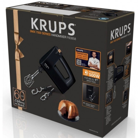 Krups Krups Handmixer Handmixer 3Mix 7000 60 Jahre Edition F60858 Ручной миксер Krups Ручной миксер 3Mix 7000, 60-летний выпуск F60858